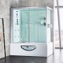 Combi Balneo douche Hammam Archipel® CBH WHITE Gauche