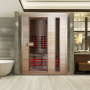 Sauna ​​Infrarouge Boreal® Diffusion 150 - 2 à 3 places à Spectre Complet - ​150x100