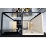 Sauna Douche Hammam Boreal® SH180-G Black gauche