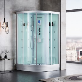Cabine douche Hammam DUO Archipel® QDR 115C WHITE