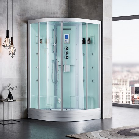 Cabine douche Hammam DUO Archipel® QDR 115C WHITE