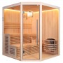 Sauna d'angle Boreal® Baltik 180 - 5 places - 180x180x210 cm