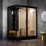 Sauna Douche Hammam Boreal® SH180-D Black droite