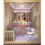 Sauna Combi Boreal® Elégance 5 - 180x180 Infrarouge + Vapeur