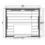 Sauna ​​Infrarouge Boreal® Diffusion 120 - 2 places à Spectre Complet - ​120x100