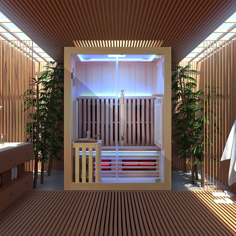 Combiné Sauna + douche + Hammam SH180 : 180 x 100 cm Combiné Sauna + douche + Hammam SH180 : 180 x 100 cm