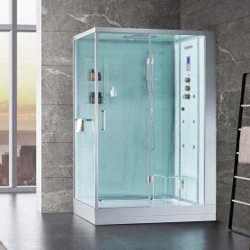 Cabine douche Hammam DUO Archipel® Pro 145D (145x95cm) - 2 places