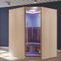 Sauna Infrarouge Boreal® Signature 150C d'Angle à Spectre Complet