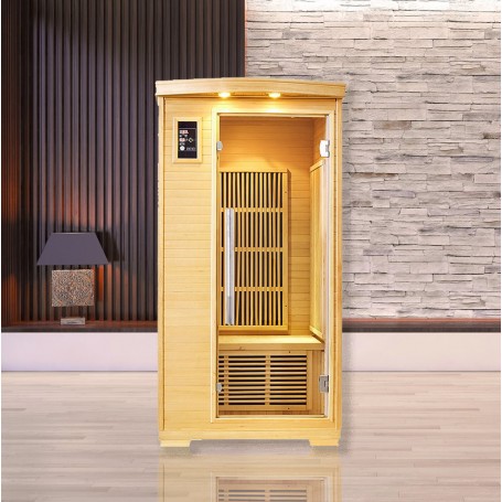 Sauna infrarouge NORDICA® CARBONE 1 PLACE 90x90
