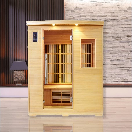 Sauna infrarouge NORDICA® CARBONE 3 PLACES 150x120