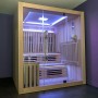 Sauna Combi Boreal® Elégance 5 - 180x180 Infrarouge + Vapeur