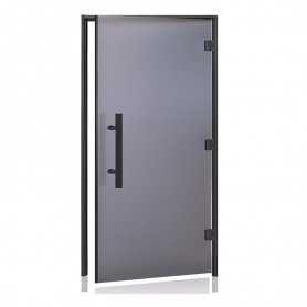 Porte pour hammam PRO BLACK LUXE 100 Norme PMR 100 x 200 cm