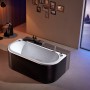 Baignoire balneo NEO BLACK 1 place ARCHIPEL® 180x86