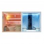 Combi Sauna Hammam de luxe BOREAL® SEQUOIA 4x2m