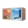 Combi Sauna Hammam de luxe BOREAL® SEQUOIA 4x2m