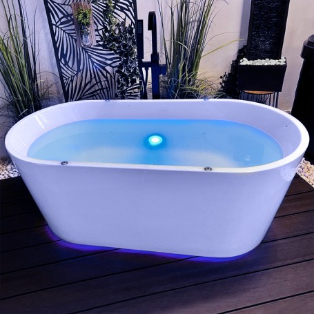 Baignoire Balnéo en Îlot - Archipel® ILO AIR 170 - Nano jets - 2 pompes air