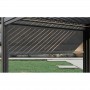 Pergola Bioclimatique 3x4m Aluminium motorisée & Led - François Roger® -  gris anthracite, 12m²