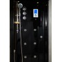 Combi Sauna Infrarouge Douche Hammam Boreal® IR-H 180G BLACK - gauche