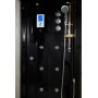 Combi Sauna Infrarouge Douche Hammam Boreal® IR-H 180D BLACK - Droite