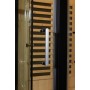 Combi Sauna Infrarouge Douche Hammam Boreal® IR-H 180D BLACK - Droite