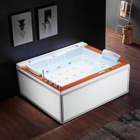 Baignoire balneo ZEN'SPA DUO 2 places ARCHIPEL® 190x160