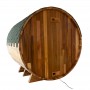 Sauna extérieur en Cèdre rouge Boreal® TRC - Tonneau Barrel 180 * 180