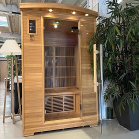 VENTE D'EXPO : Sauna infrarouge NORDICA® CARBONE IR2 - (2 PLACES) 120x100