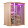 Sauna finlandais Boreal® Nordica Vapeur V23 (2 à 3 places) - 150 x 120 x H.200