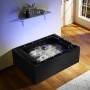 Baignoire balnéo VICTORIA BLACK 2 places 192x142 - GAUCHE - 02