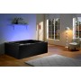 Baignoire balnéo VICTORIA BLACK 2 places 192x142 - GAUCHE - 04