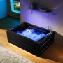 Baignoire balneo NIAGARA DUO BLACK 2 places ARCHIPEL® -180x126