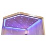 Sauna d'angle finlandais Nordica® Vapeur V34 (3-4 places) - 150 x 150 x H.200
