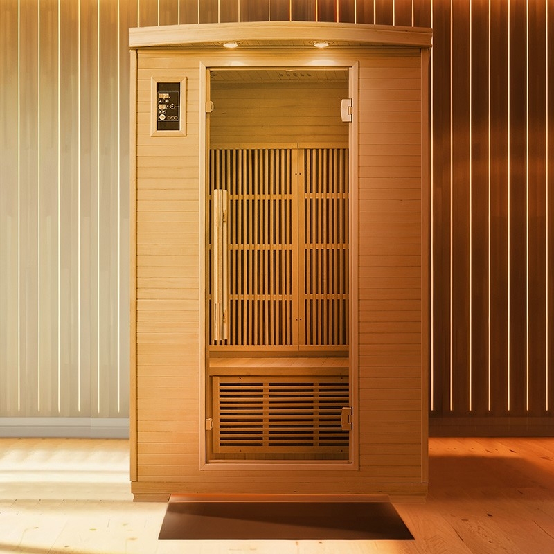 Cabine De Douche à Vapeur Et Sauna Infrarouge Colorado Luxe 100x100 Cm, Quart De Rond, Hauteur 215 Cm