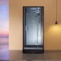 Cabine douche hammam X-ONE 100 MIROIR BLEU Archipel® - 100x90 cm