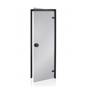 Porte hammam Black Promo - porte noire pour hammam - 70x190 cm