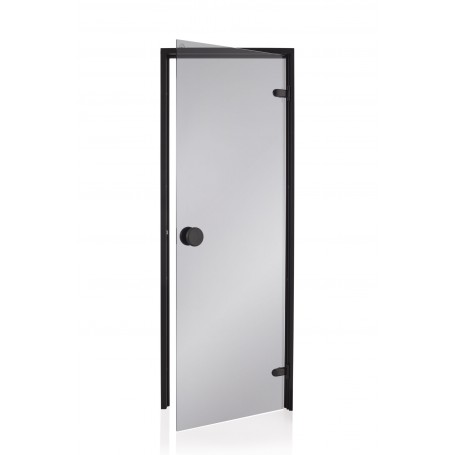 Porte hammam Black Promo - porte noire pour hammam - 70x190 cm