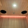 Sauna Boreal Carbone 90x90 - haut parleur