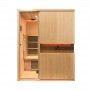 Sauna infrarouge BOREAL® CARBONE IR3 (3 PLACES) - 150x120