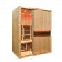 Sauna infrarouge BOREAL® CARBONE IR3 (3 PLACES) - 150x120