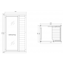 Sauna infrarouge BOREAL® NANO (1 PLACE) 93x73