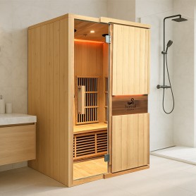 Sauna infrarouge BOREAL® CARBONE IR2 - (2 PLACES) 120x100