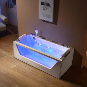 Baignoire balneo AQUAVISTA 180 1 à 2 places ARCHIPEL® 180x80