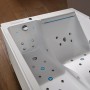Baignoire balneo BIANCA DUO 180 2 places ARCHIPEL® 180x120