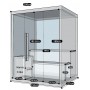 Sauna finlandais Boreal® Nordica Vapeur V23 (2 à 3 places) - 153 x 122 x H.200