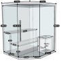 Sauna d'angle finlandais Boreal® Nordica Vapeur V34 (3-4 places) - 152 x 152 x H.200