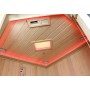 Sauna Boreal Infrarouge d'Angle 130x130 - intérieur 04