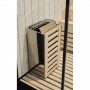 Combi Sauna Douche Hammam Boreal® SH220-D Black Edition - droite