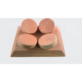 1 Appui-tête ergonomique pour sauna en Cèdre Rouge massif