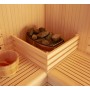 intérieur et poêle Sauna Boreal®  Evasion Club Pro 214C - 214*214*210