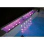 Baignoire Balneo Zeland® Zen'Spa Duo Droite 190x160 - Cascade avec LED rose